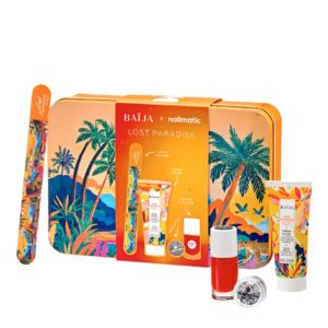 Coffret Nails & Glitter Party Lost Paradise • Vernis Rouge